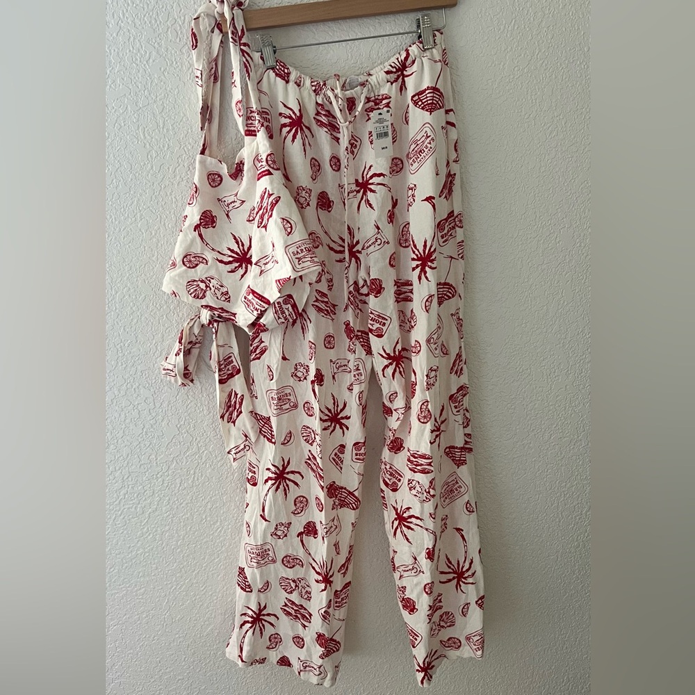 Cotton On White and Red Set